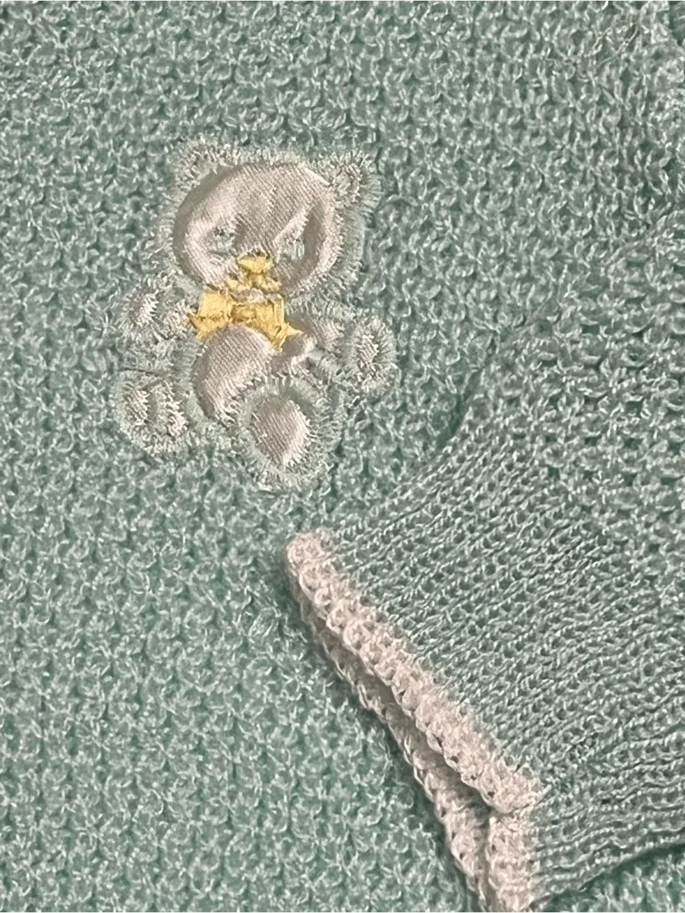 Vintage Baby 3-Piece Sweater, Bonnet & Booties Set - New Old Stock 0-6 mths